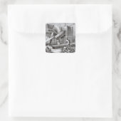 Sticker Carré Fer bouillonnant (Sac)