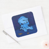 Sticker Carré Ferald Feeling bleu (Enveloppe)