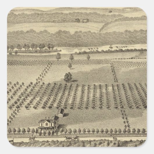 Sticker Carré Ferme et résidences de Joseph (Devant)