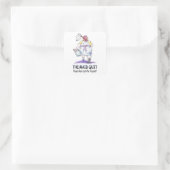 Sticker Carré Fermer la servante (Sac)