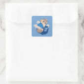 Sticker Carré Ferret (Sac)