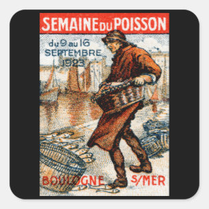 Sticker Carré Festival des fruits de mer 1923