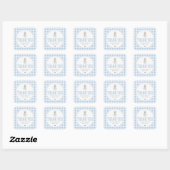 Sticker Carré Fête bébé de Somebunny (Feuille)