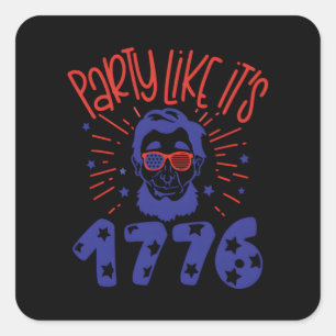 Sticker Carré Fête comme c'est 1779 Treding