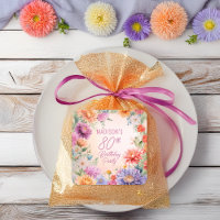 Fête d'anniversaire de 80 ans aux fleurs d'aster B