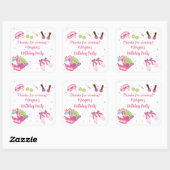 Sticker Carré Fête d'anniversaire spa (Feuille)