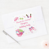 Sticker Carré Fête d'anniversaire spa (Enveloppe)