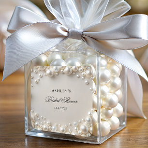 Sticker Carré Fête de fiançailles aux perles