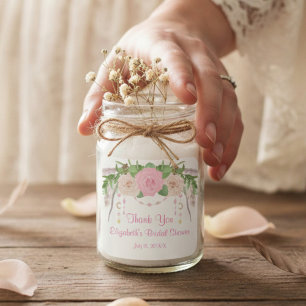 Sticker Carré Fête de Fleurs Bohème Rose Élégant