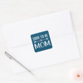 Sticker Carré Fête de la mère de la mère de la petite mère | Sti (Enveloppe)