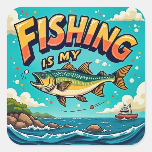 Sticker Carré Fête de la nature et des loisirs (Devant)