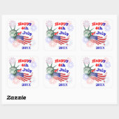 Sticker Carré Fête de l'Indépendance (Feuille)