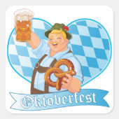 Sticker Carré Fête de l'Oktoberfest (Devant)