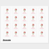 Sticker Carré Fête de mariage avec jarres Mason de dahlias roses (Feuille)
