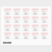 Sticker Carré Fête de mariage en rose  (Feuille)