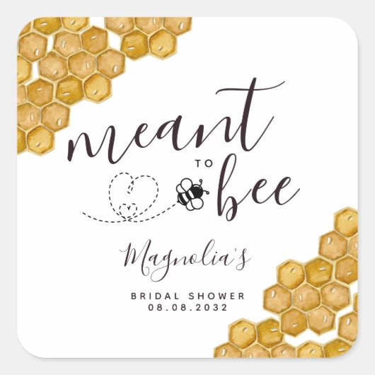 Sticker Carré Fête de Mariage Prévue Pour La Mariée (Devant)