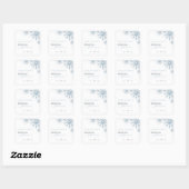 Sticker Carré Fête de mariage Snow in Love (Feuille)