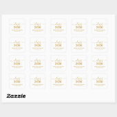 Sticker Carré Fête de remise des diplômes de la promotion 2026 é (Feuille)