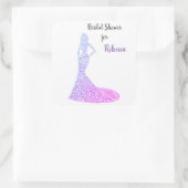 Sticker Carré Fête des mariées Étincelle et éclat (Sac)