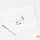 Sticker Carré Fête des mariées géométrique moderne Eucalyptus (Enveloppe)