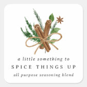 Sticker Carré Fête des mariées ou Mariage Spice Favoriser (Devant)