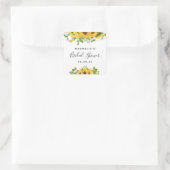 Sticker Carré Fête des mariées tournesol (Sac)