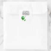 Sticker Carré Fête des mères Aliens (Sac)