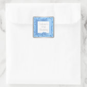 Sticker Carré Fête du 00e anniversaire | Texte do-it-yourself |  (Sac)