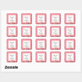 Sticker Carré Fête du 70e anniversaire | Texte do-it-yourself (Feuille)