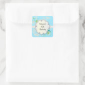 Sticker Carré Fête du 85e anniversaire | Texte do-it-yourself (Sac)