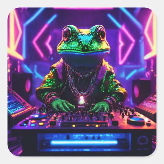 Sticker Carré Fête du crapaud (Devant)