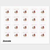 Sticker Carré Fêtes de Noël (Feuille)
