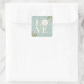 Sticker Carré Fêtes de Noël de la côte russe (Sac)