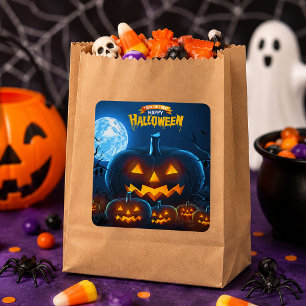 Sticker Carré Fêtez Halloween avec des friandises ou un sort Cit