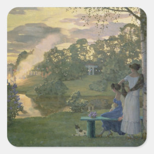 Sticker Carré Feu d'artifice, 1922