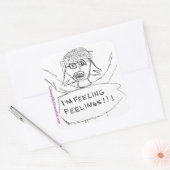 Sticker Carré Feuille d'autocollant "Sentiments" (Enveloppe)