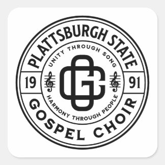 Sticker Carré Feuille d'autocollants du logo de la CGC