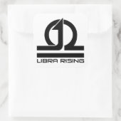 Sticker Carré Feuille d'autocollants Libra Rising Music (Sac)