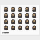 Sticker Carré feuille de vampire hedgehog (Feuille)