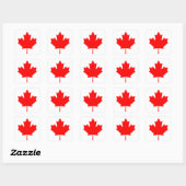 Sticker Carré Feuille d'érable du Canada (Feuille)