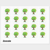Sticker Carré Feuille vert de l'arbre feuillus (Feuille)