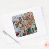 Sticker Carré Feuilles d'automne (Enveloppe)