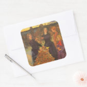 Sticker Carré Feuilles d'automne de Sir John Everett Millais (Enveloppe)