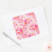 Sticker Carré Feuilles de palmiers tropicaux (Enveloppe)