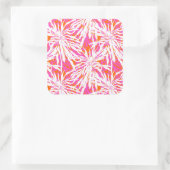 Sticker Carré Feuilles de palmiers tropicaux (Sac)