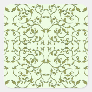 Sticker Carré Feuilles d'olive défilantes