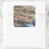 Sticker Carré feuilles, gazon et cours d'eau (Sac)