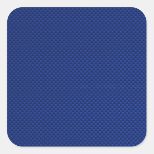 Sticker Carré Fibre bleue de carbone d'accent comme l'arrière -