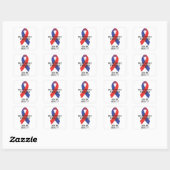 Sticker Carré Fibrose pulmonaire (Feuille)