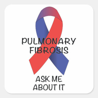 Sticker Carré Fibrose pulmonaire